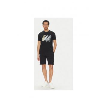 Tricou barbati  25411094 - Bumbac - Negru