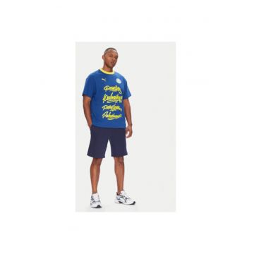 Tricou barbati  631704 - Bumbac/Bumac reciclat - Albastru