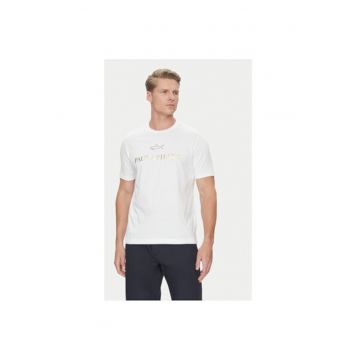 Tricou barbati  C0P1239 - Bumbac - Alb