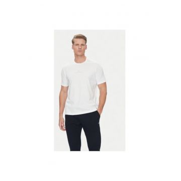 Tricou barbati  C0P1240 - Bumbac - Alb
