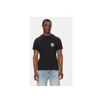 Tricou barbati  EBYZT00306-BLK - Bumbac - Negru