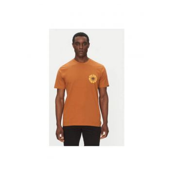 Tricou barbati  EQYZT08036-CMN0 - Bumbac organic - Maro