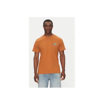 Tricou barbati  EQYZT08038-CMN0 - Bumbac organic - Maro