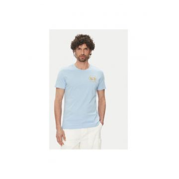 Tricou barbati  JS206 - Bumbac - Albastru deschis