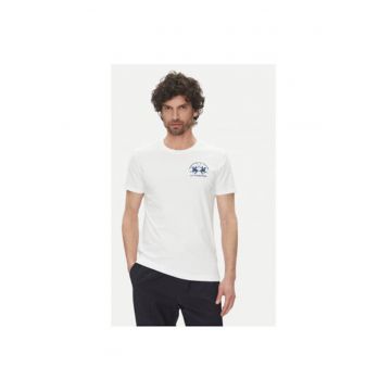 Tricou barbati  MAR009 JS206 - Bumbac - Alb