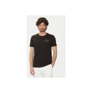 Tricou barbati  MAR009 JS206 - Bumbac - Negru