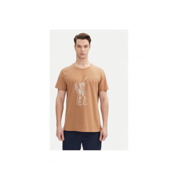 Tricou barbati  TICCO M - Bumbac/Poliester reciclat - Portocaliu