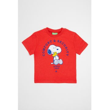 Tricou cu decolteu la baza gatului si Peanuts