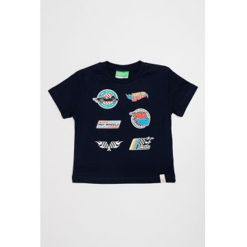 Tricou cu imprimeu Hot Wheels