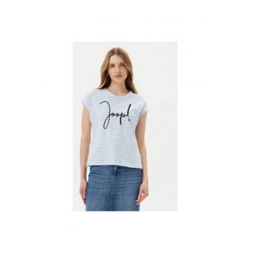 Tricou dama  10011744 30046240 - Bumbac/Elastan - Albastru deschis