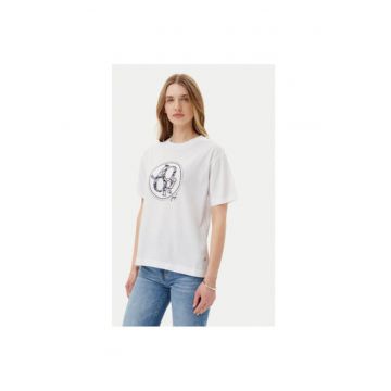 Tricou dama  10012195 30046236 - Bumbac - Ecru