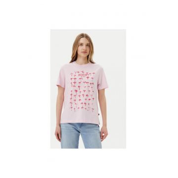 Tricou dama  10019318 30046272 - Bumbac - Roz