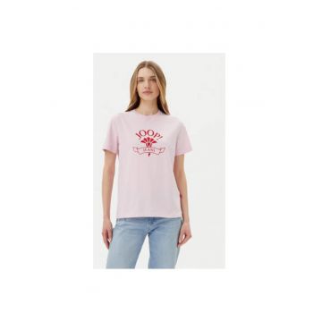Tricou dama  10019318 30046273 - Bumbac - Roz