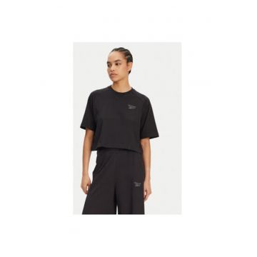 Tricou dama  100214092 - Bumbac - Negru