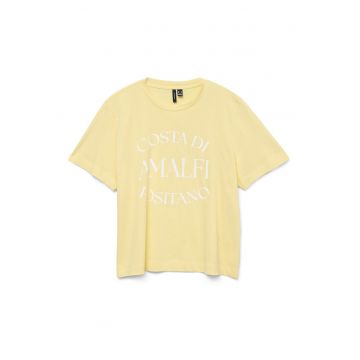 Tricou dama  10327143 - Bumbac organic - Galben