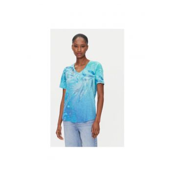 Tricou dama  11105045 - Bumbac - Albastru