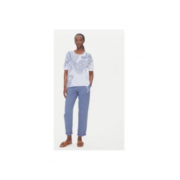 Tricou dama  11105121 - Bumbac/Elastan - Albastru
