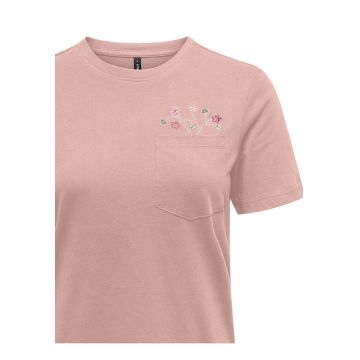 Tricou dama  15317989 - Bumbac organic - XS INTL - Roz