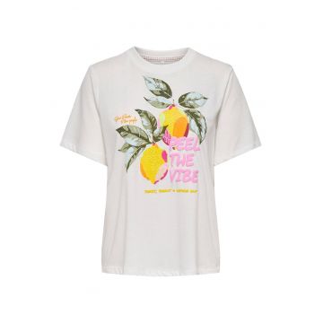 Tricou dama  15320615 - Bumbac/Poliester - Alb