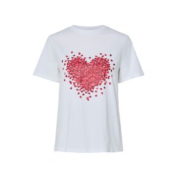 Tricou dama  17155082 - Bumbac organic - Alb