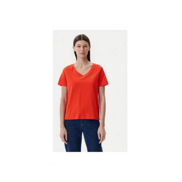Tricou dama  4200750 - Bumbac - Portocaliu