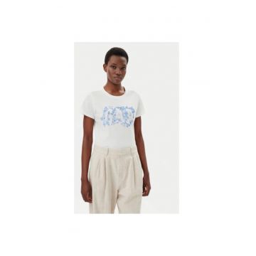 Tricou dama  729555-03 - Bumbac - Alb