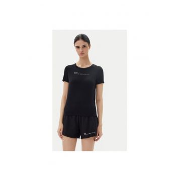 Tricou dama Ea7 Emporio Armani - 7W000274 AF12945 - Poliester/Viscoza - Negru