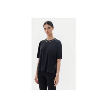 Tricou dama Ea7 Emporio Armani - 7W000340 AF12956 - Modal/Poliester - Negru
