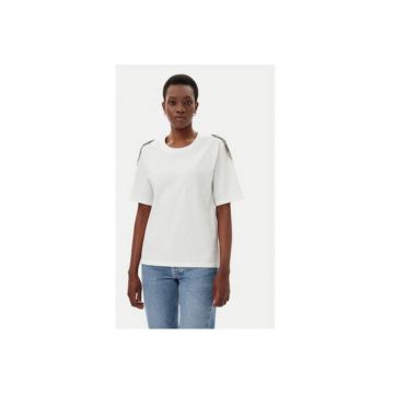 Tricou dama  RD0015 - Bumbac - Alb