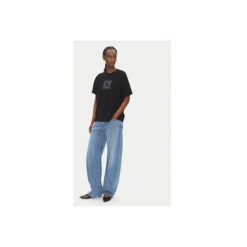 Tricou dama  RD0119 - Bumbac - Negru
