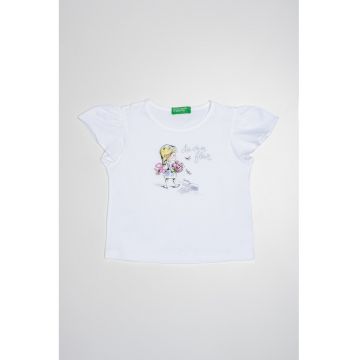 Tricou de bumbac cu imprimeu grafic