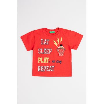Tricou de bumbac cu imprimeu grafic