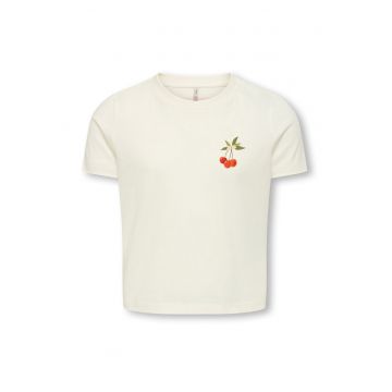 Tricou fete  15354276 - Bumbac organic - Alb
