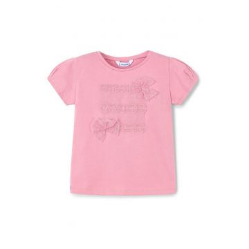 Tricou fete  3001 48 - Bumbac/Poliester - Roz
