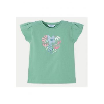 Tricou fete  3015 - Bumbac/Elastan - Verde