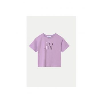 Tricou fete  6024 - Bumbac - Mov
