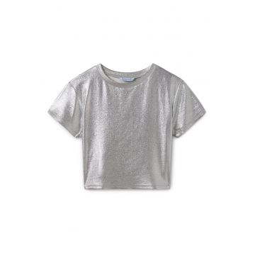 Tricou fete  6027 - Viscoza - Argintiu