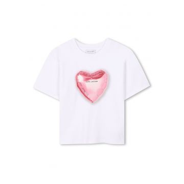 Tricou fete  W60545 - Bumbac - Alb