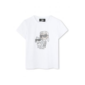 Tricou fete  Z30489 10 - Bumbac organic/Modal - Alb