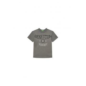 Tricou pentru baieti  3I1XC10N3 - Bumbac organic - Gri