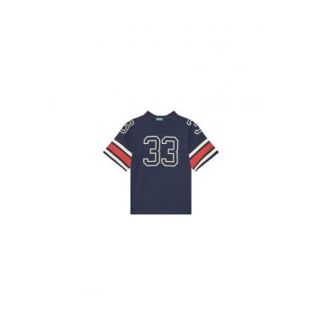 Tricou pentru baieti  3MI5C10OA - Bumbac organic - Bleumarin