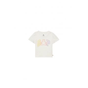 Tricou pentru fete  736117-01 - Bumbac organic - Alb