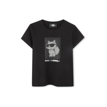 Tricou  pentru fete - Bumbac organic/Modal - Negru