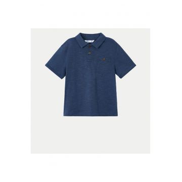 Tricou Polo baieti  3109 - Bumbac - Bleumarin