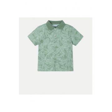 Tricou Polo baieti  3110 - Bumbac/Elastan - Verde