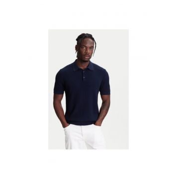 Tricou polo barbati  1198U301H - Bumbac - Bleumarin