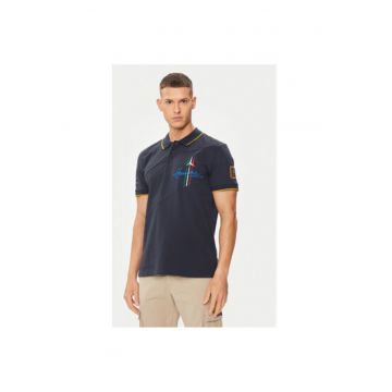Tricou polo barbati  241PO1703P316 - Bumbac - M INTL - Bleumarin