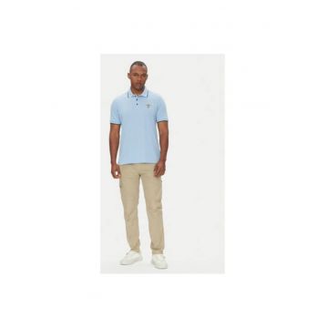 Tricou polo barbati  251PO1308P82 - Bumbac - Albastru deschis