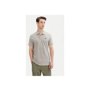 Tricou polo barbati  251PO1843P191 - Bumbac - Gri