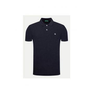 Tricou polo barbati  3089J3179 - Bumbac organic - XS INTL - Bleumarin